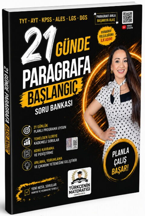 Türkçenin Matematiği 21 Günde Paragrafa Başlangıç Soru Bankası