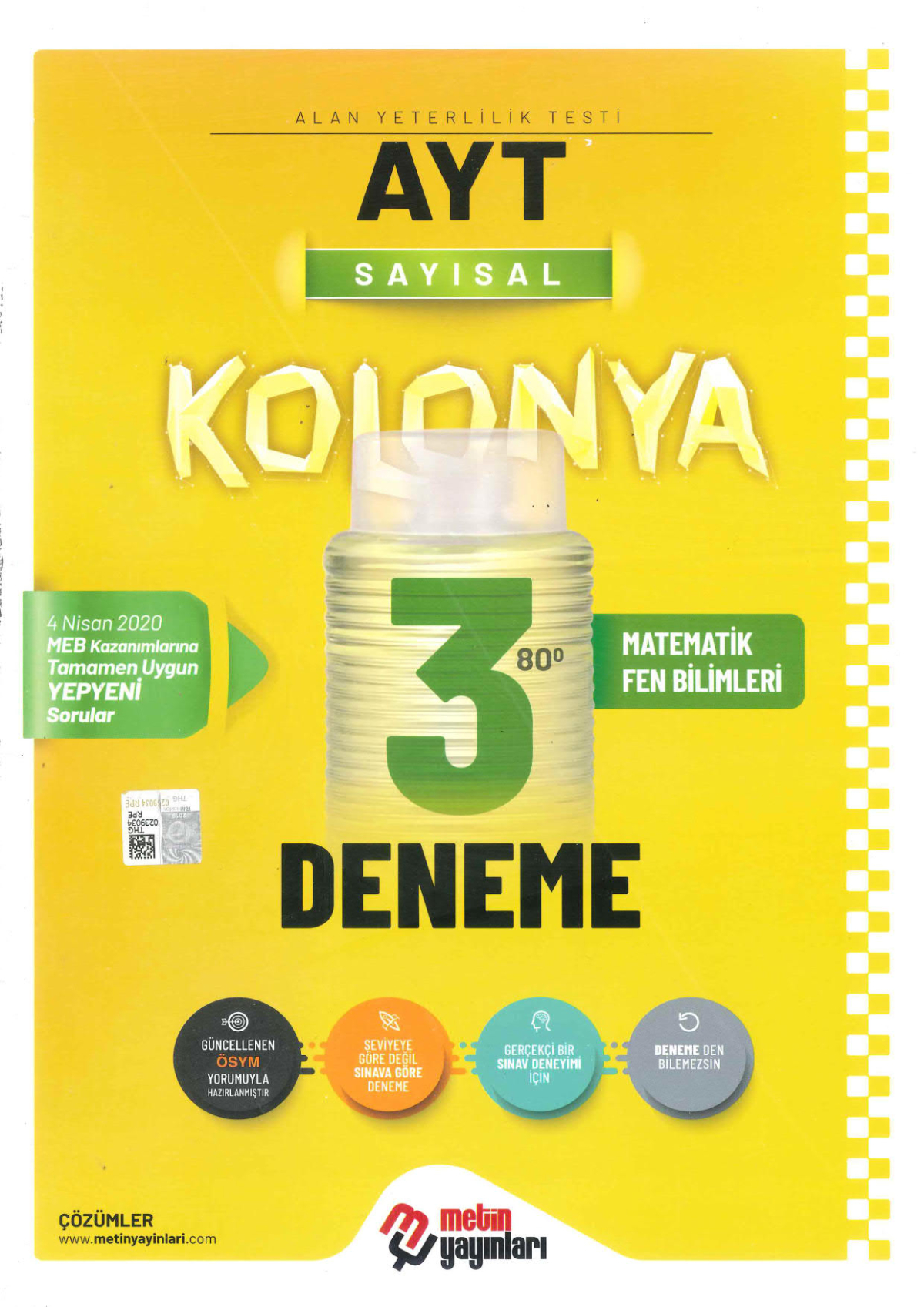 AYT Sayısal Kolonya 3 Deneme