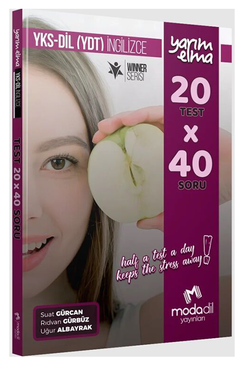 YKS Dil (YDT) İngilizce Yarım Elma 20x40 Mini Test Modadil Yayınları