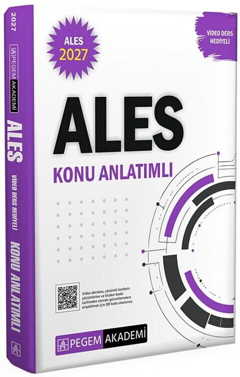 2027 ALES Konu Anlatımlı (Video Ders Hediyeli) Pegem Akademi Yayıncılık