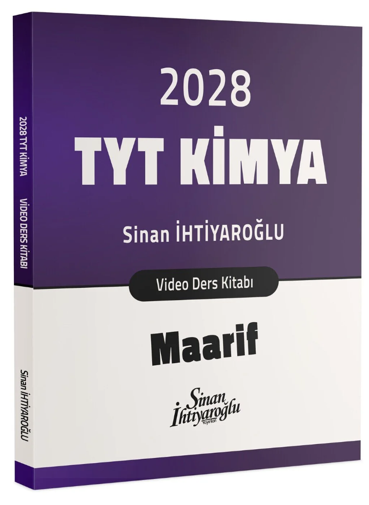TYT Kimya Maarif Video Ders Kitabı Sinan İhtiyaroğlu