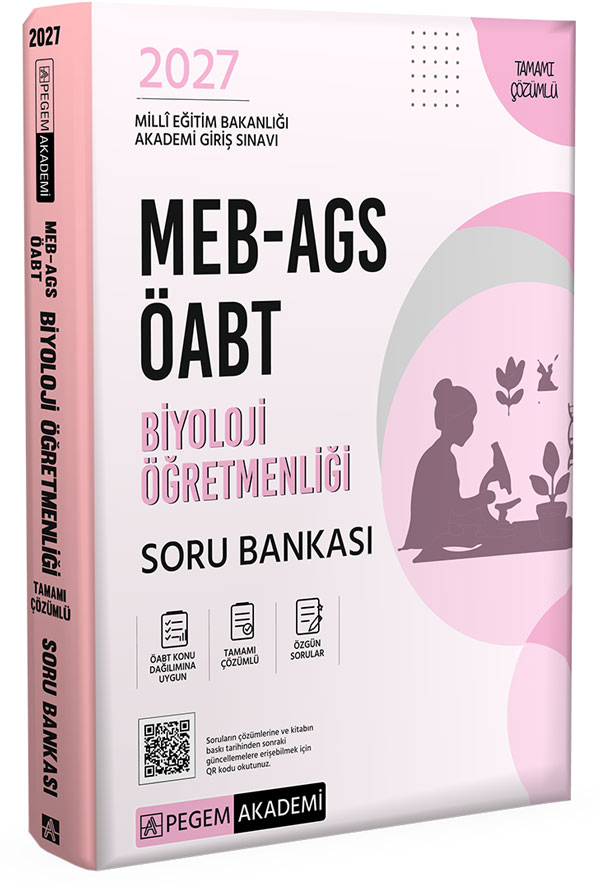 2027 ÖABT MEB-AGS Biyoloji Öğretmenliği Soru Bankası Çözümlü Pegem Akademi Yayınları