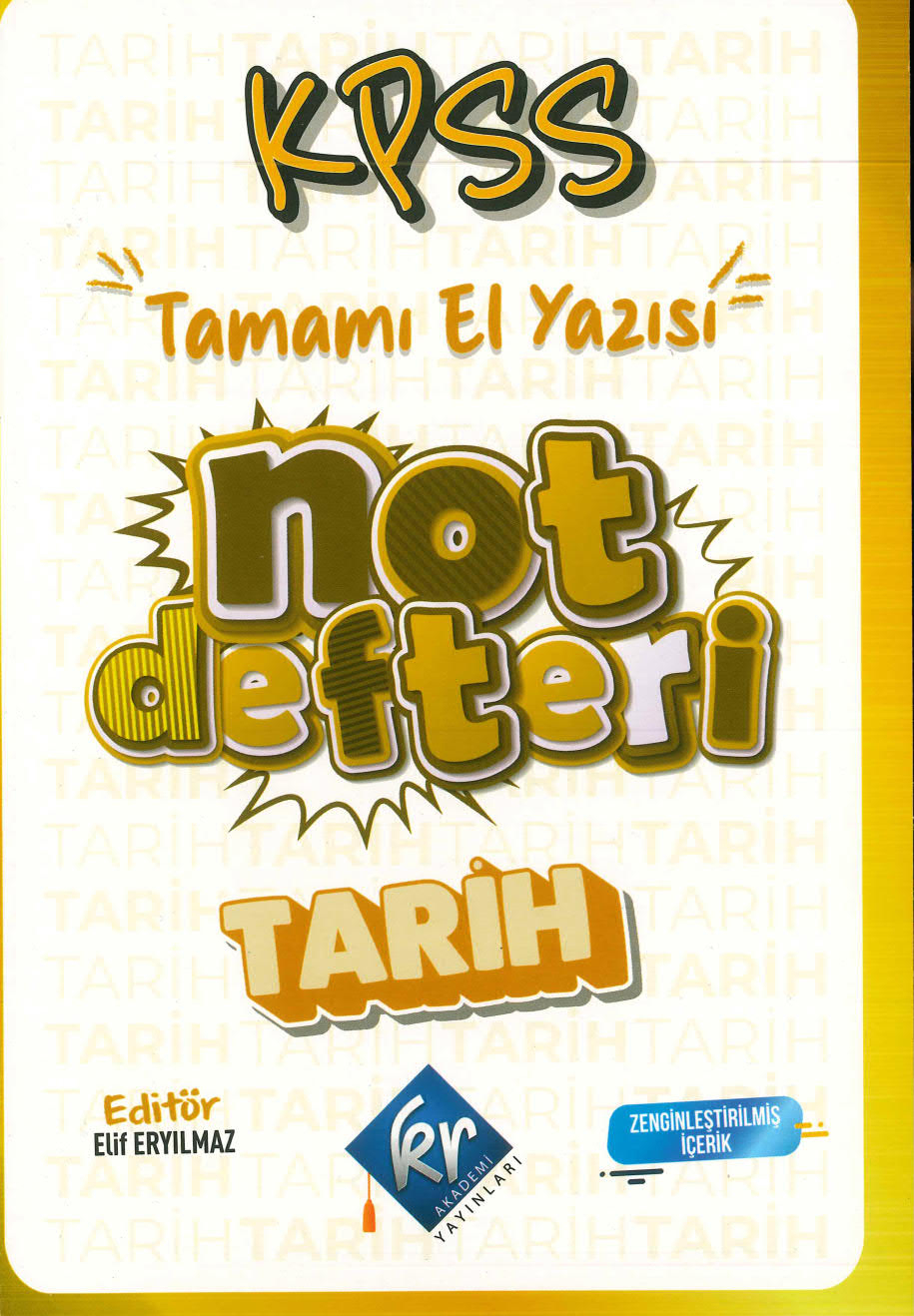 TARİH NOT DEFTERİ TAMAMI EL YAZISI