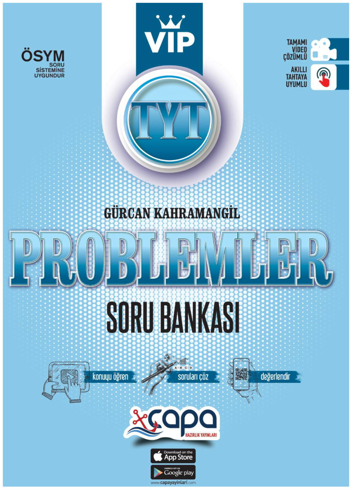 TYT VİP Problemler Tamamı Video Çözümlü Soru Bankası Çapa Yayınları