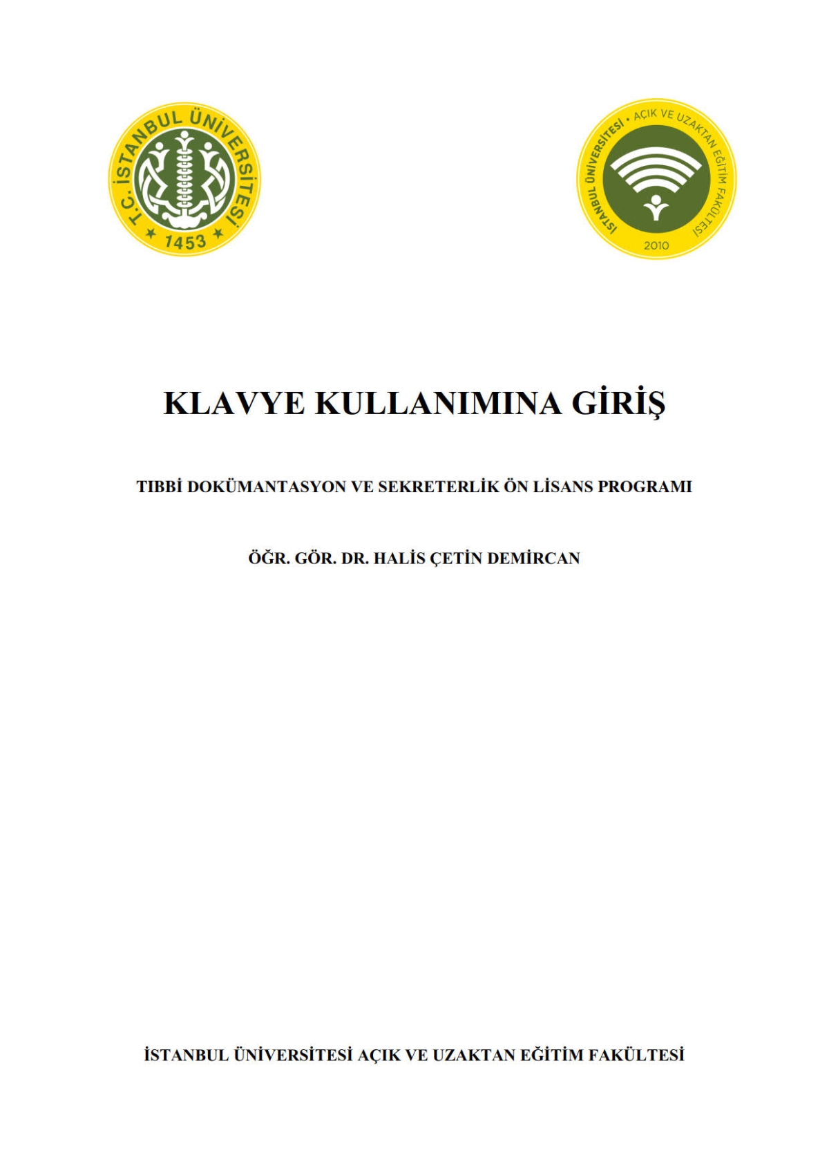 Klavye Kullanımına Giriş