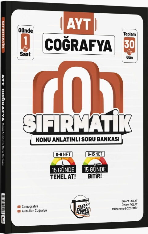AYT Coğrafya Sıfırmatik Konu Anlatımlı Soru Bankası Ders Platosu