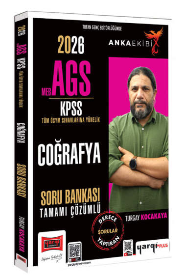 2026 MEB-AGS KPSS Anka Ekibi Tamamı Çözümlü Coğrafya Soru Bankası Yargı Yayınevi