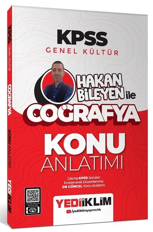 2025 KPSS Genel Kültür Hakan Bileyen ile Coğrafya Konu Anlatımı Yediiklim Yayınları
