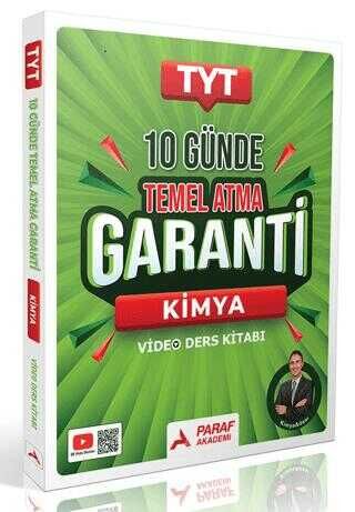 TYT Kimya 10 Günde Temel Atma Garanti Video Ders Kitabı Paraf Akademi Yayınları