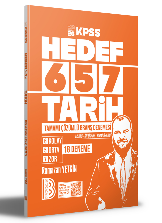 2026 KPSS Tarih 18 Deneme Benim Hocam Yayınları