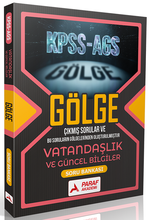 2026 KPSS MEB-AGS Vatandaşlık ve Güncel Bilgiler Gölge Soru Bankası Paraf Akademi Yayınları