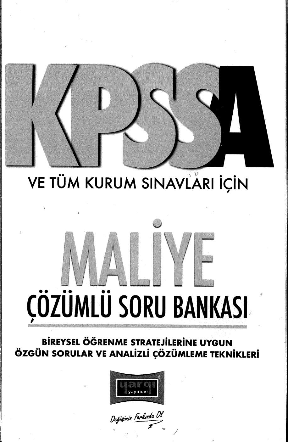 MALİYE ÇÖZÜMLÜ SORU BANKASI