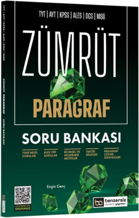 Zümrüt Paragraf Soru Bankası Benzersiz Akademi Yayınları