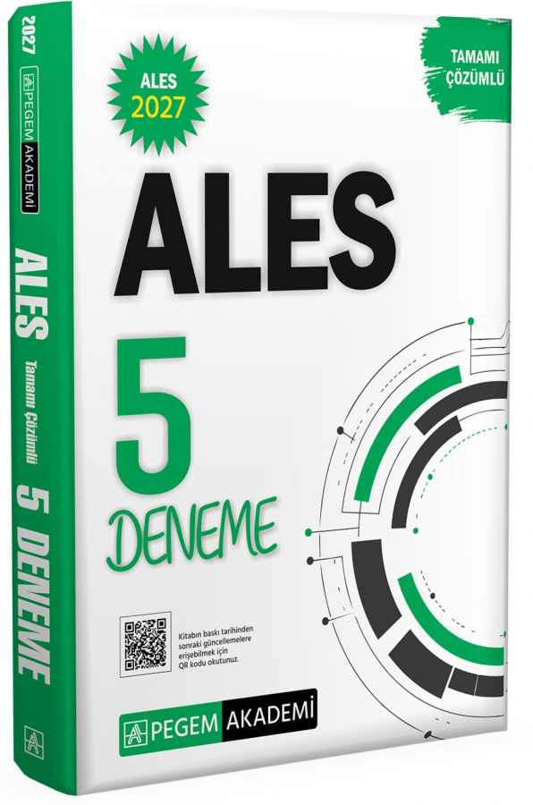2027 ALES Tamamı Çözümlü 5 Deneme Pegem Akademi Yayıncılık