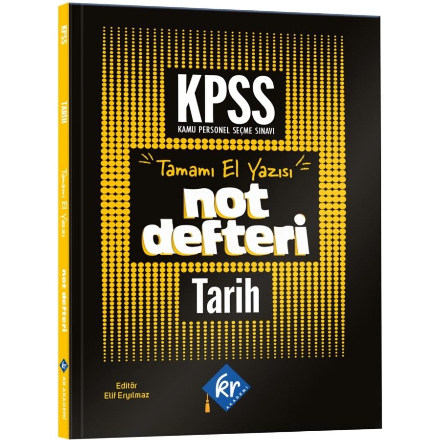 KPSS GY-GK Tarih Konu Anlatımlı Not Defteri KR Akademi Yayınları