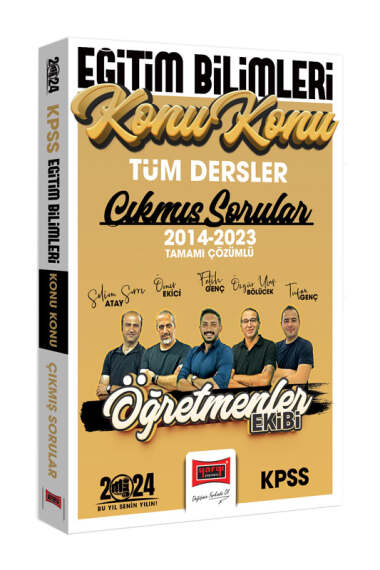 2024 KPSS Eğitim Bilimleri Öğretmenler Ekibi Tüm Dersler Tamamı Çözümlü Son 10 Yıl Konu Konu Çıkmış Sorular (2014-2023)