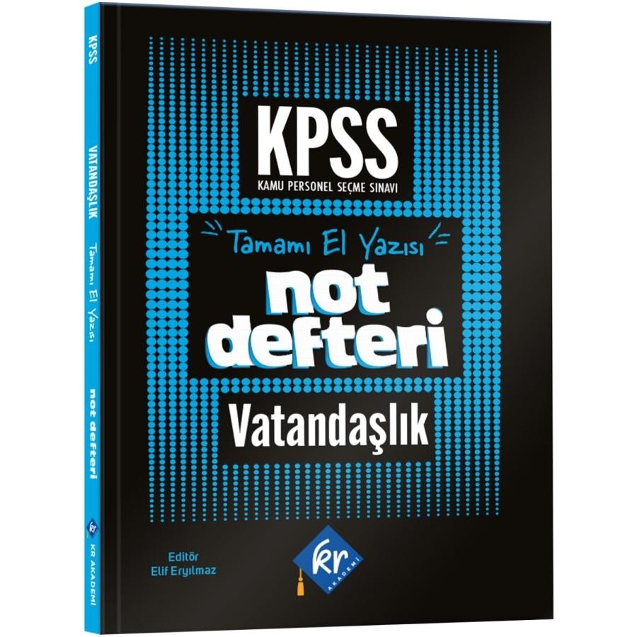 KPSS Vatandaşlık Konu Anlatımlı Not Defteri KR Akademi