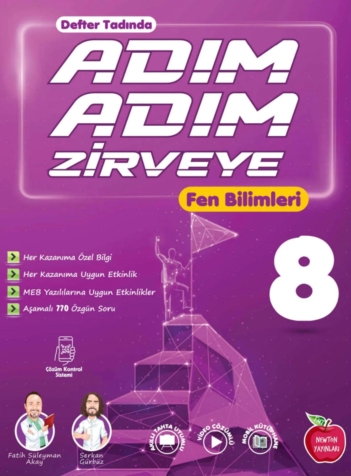 8. Sınıf Adım Adım Zirveye Fen Bilimleri Soru Bankası Newton Yayınları