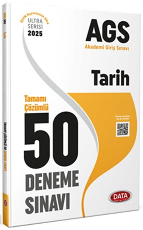2025 AGS Tarih Tamamı Çözümlü 50 Deneme Sınavı Data Yayınları