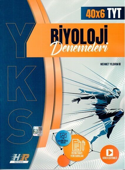 YKS TYT Biyoloji 40x6 Deneme Hız ve Renk Yayınları