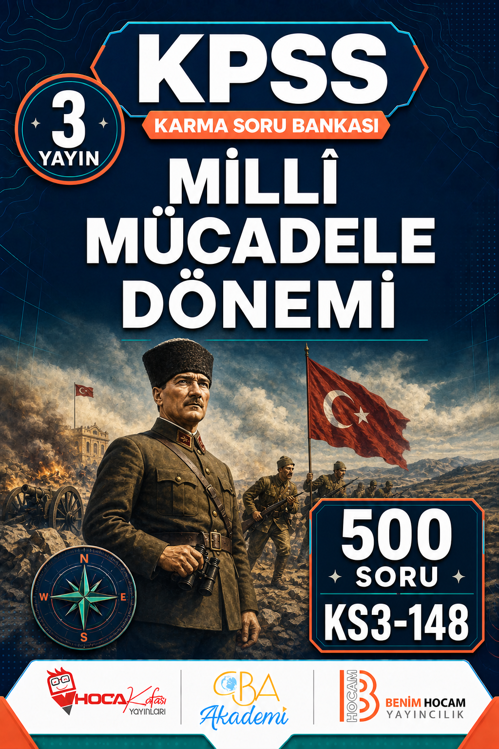 Millî Mücadele Dönemi 3 Yayın 500 Soru (Benim Hocam - CBA - Hoca Kafası Yayınları)