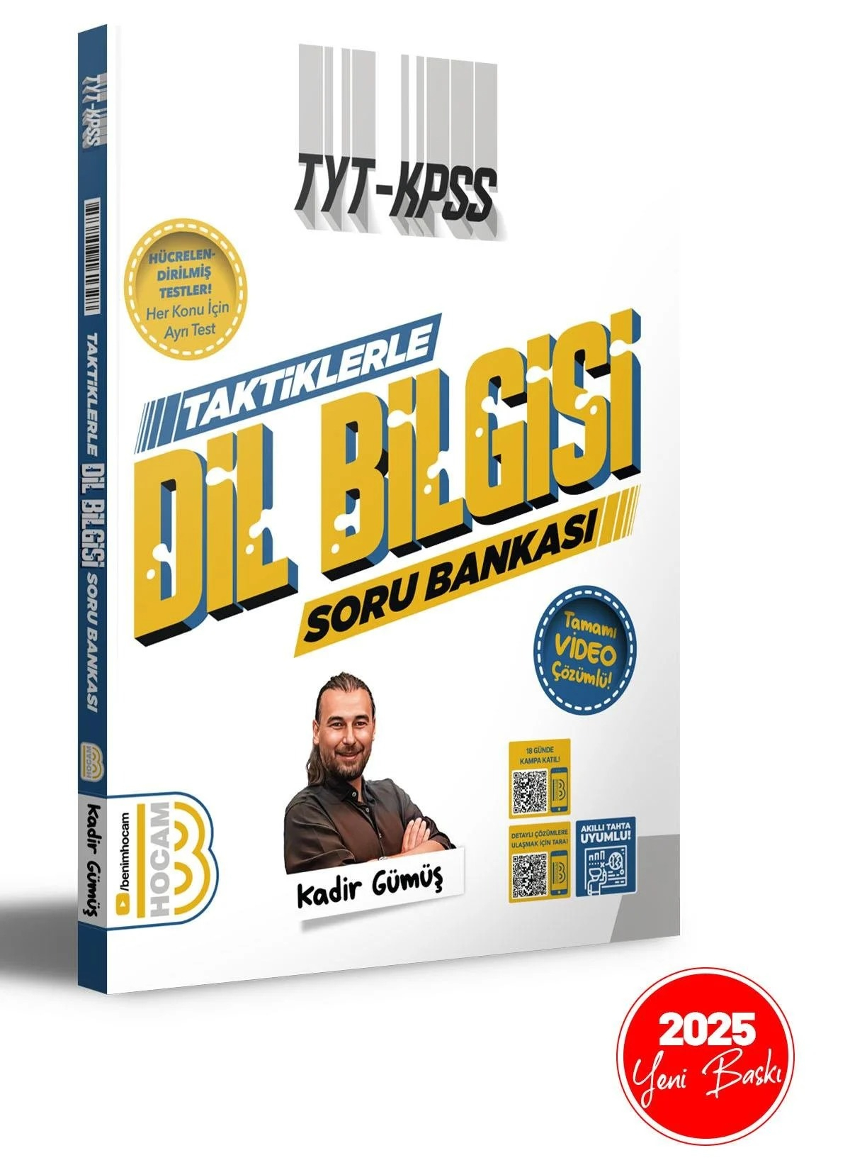 TYT - KPSS Taktiklerle Dil Bilgisi Tamamı Video Çözümlü Soru Bankası Benim Hocam Yayınları