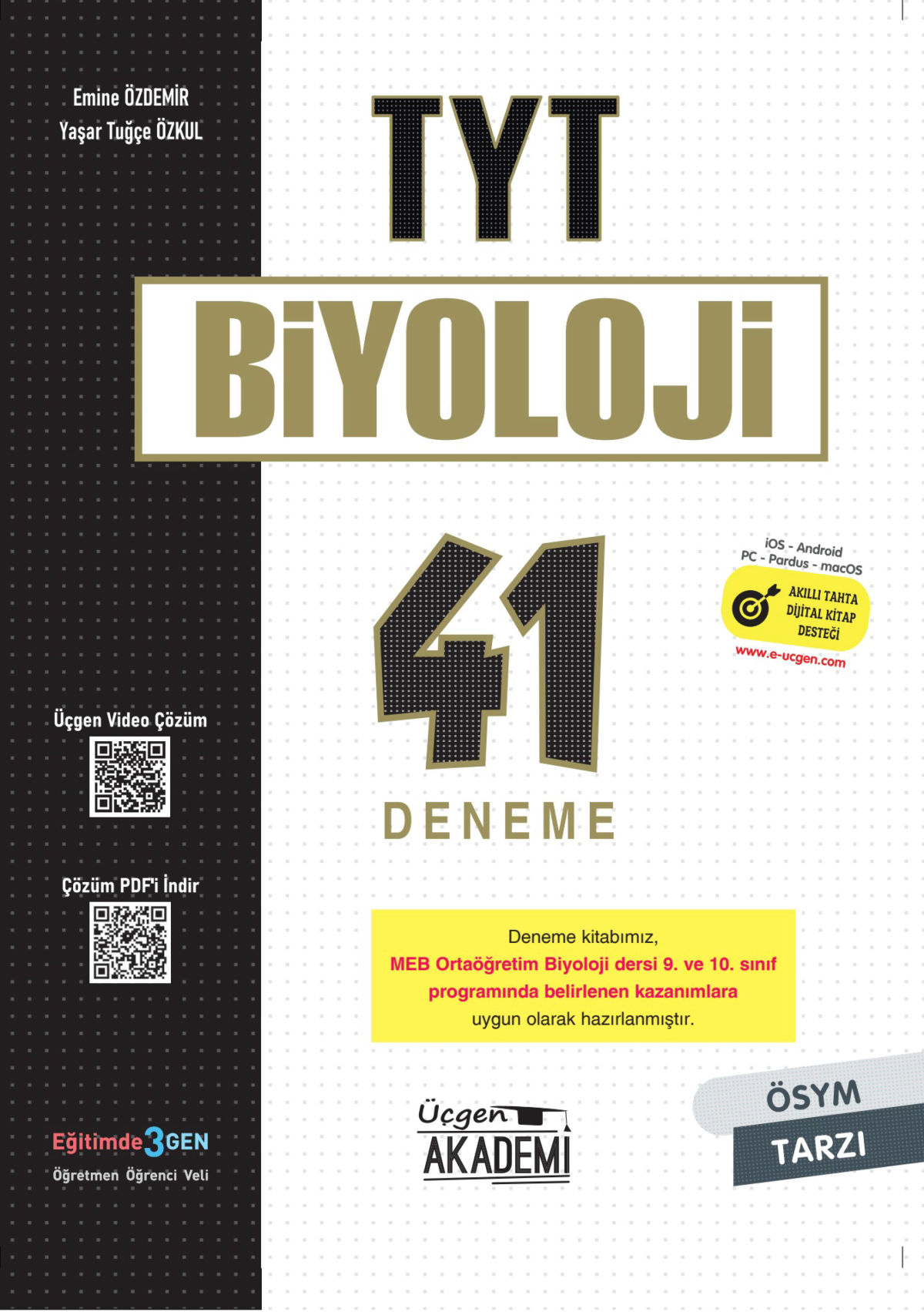 TYT Biyoloji 41 Deneme Üçgen Yayıncılık
