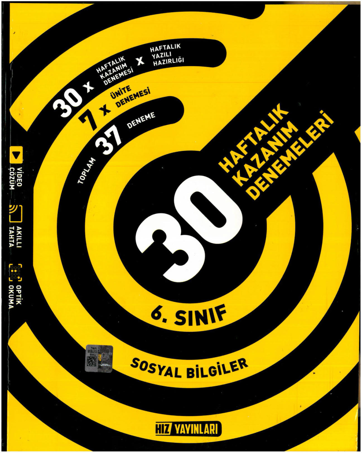 6.Sınıf Sosyal Bilgiler Haftalık Kazanım Denemeleri Hız Yayınları