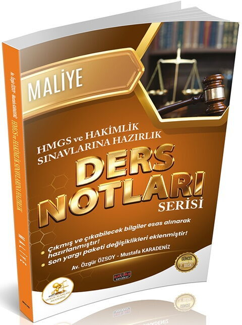 HUKAL HMGS HAKİMLİK Maliye Ders Notları Savaş Yayınları