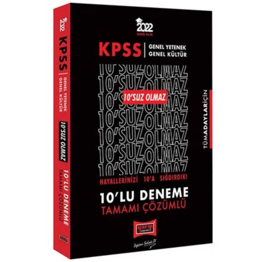GKGY ONSUZ OLMAZ 10LU TÜM DERSLER ÇÖZÜMLÜ DENEME