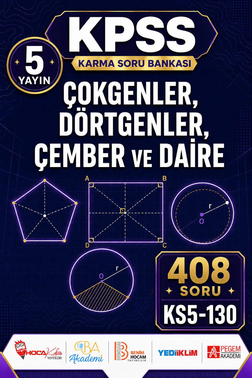 Çokgenler, Dörtgenler, Çember ve Daire 5 Yayın 408 Soru