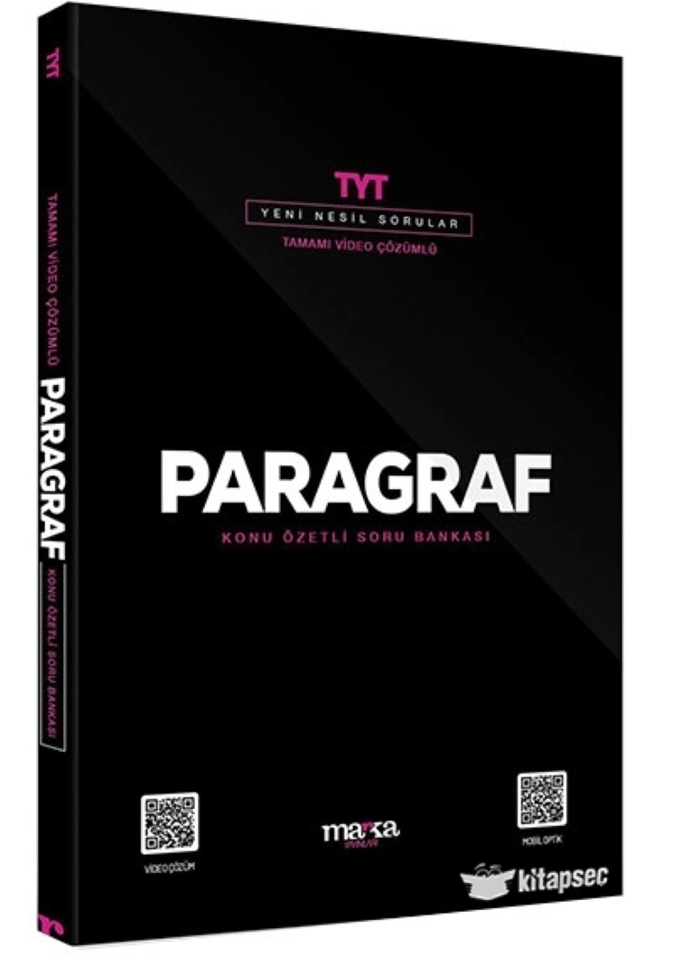 2024 TYT Paragraf Konu Özetli Yeni Nesil Soru Bankası Tamamı Video Çözümlü