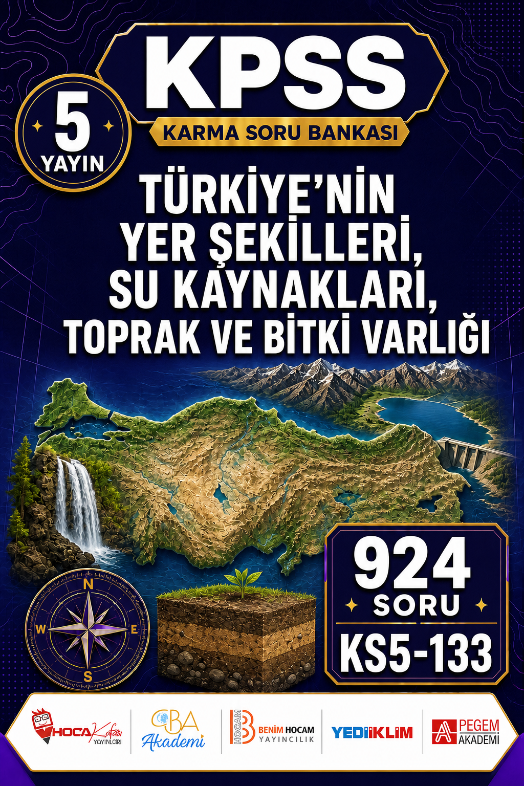 Türkiye’nin Yer Şekilleri, Su Kaynakları, Toprak ve Bitki Varlığı 5 Yayın 924 Soru