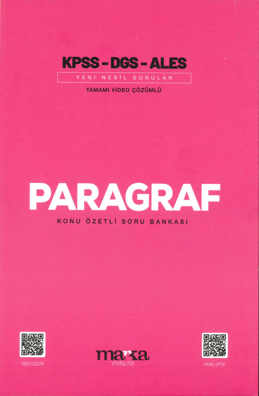 PARAGRAF KONU ÖZETLİ SORU BANKASI