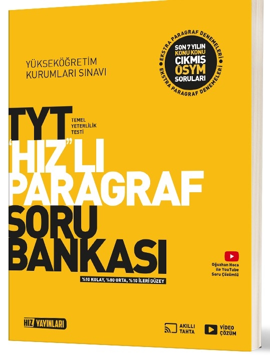 TYT Paragraf Soru Bankası Hız Yayınları