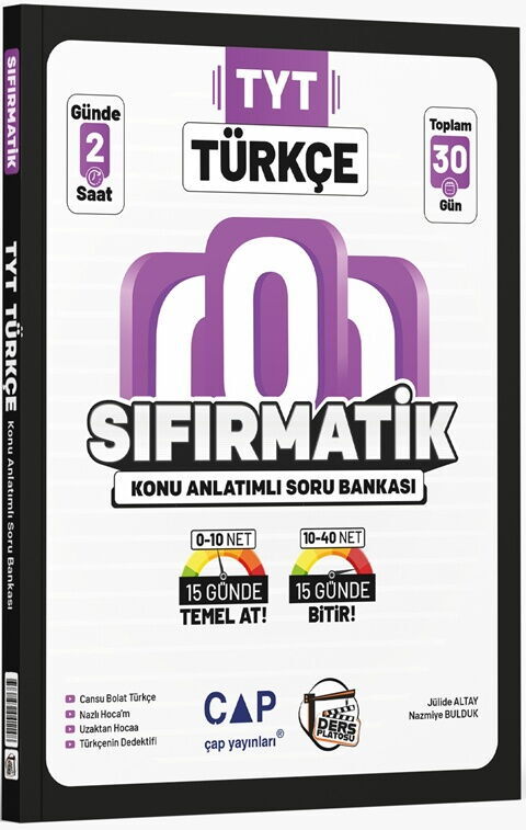 TYT Türkçe Sıfırmatik Konu Anlatımlı Soru Bankası Ders Platosu