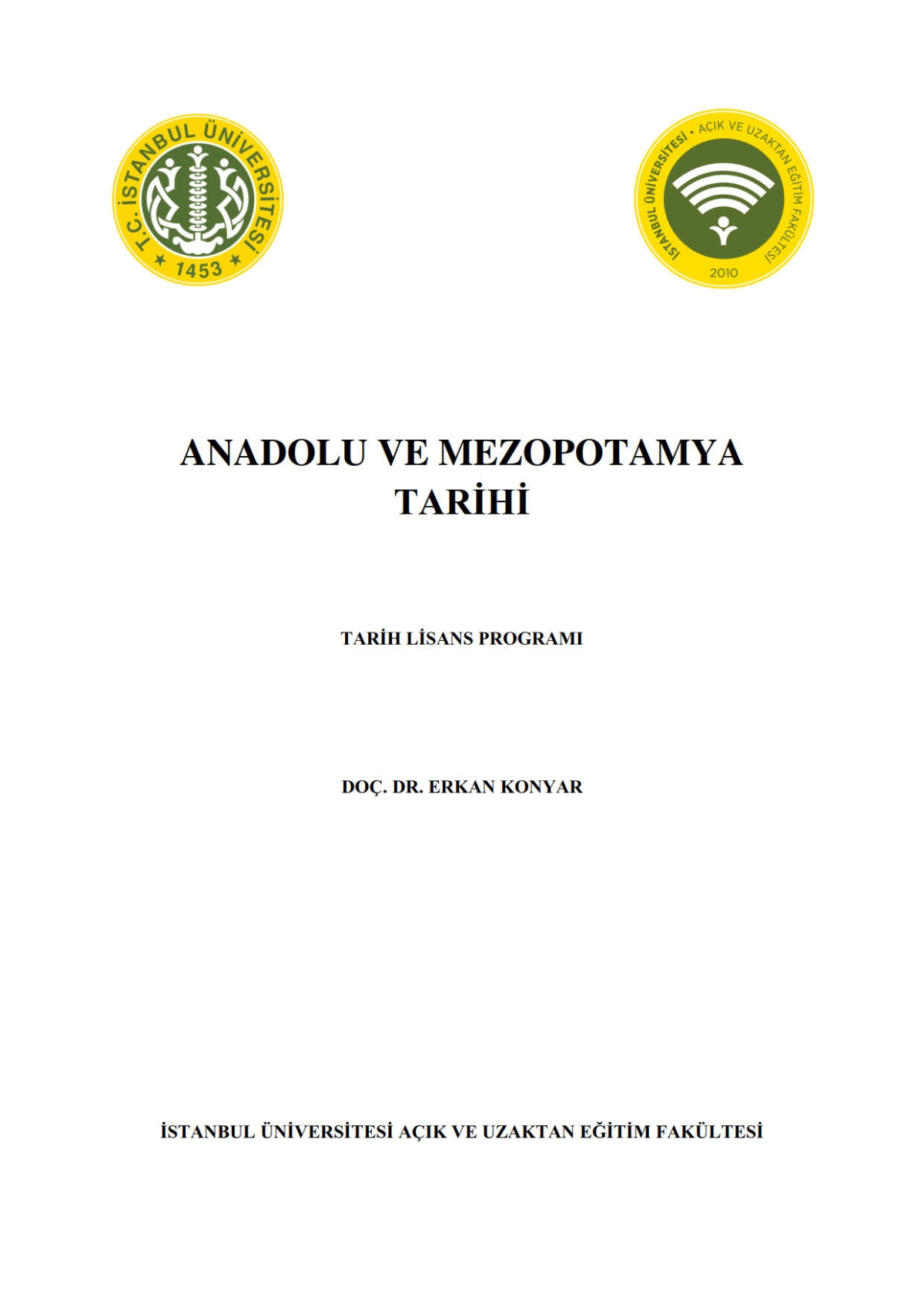 Anadolu ve Mezopotamya Tarihi