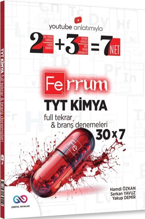 2025 TYT Kimya Ferrum 30 x 7 Branş Denemeleri Orbital Yayınları