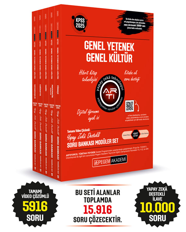 2025 KPSS Genel Yetenek Genel Kültür Tamamı Çözümlü Soru Bankası MATEMATİK