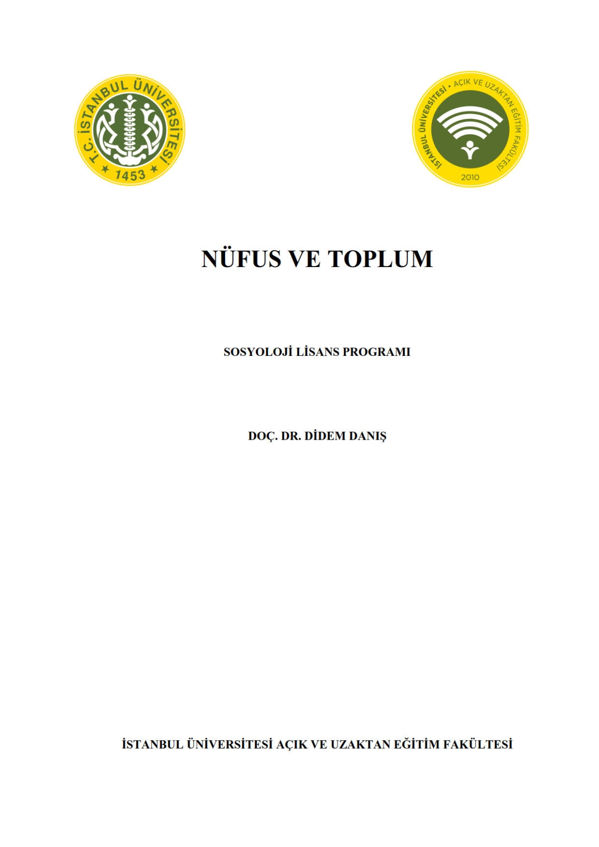 Nüfus ve Toplum