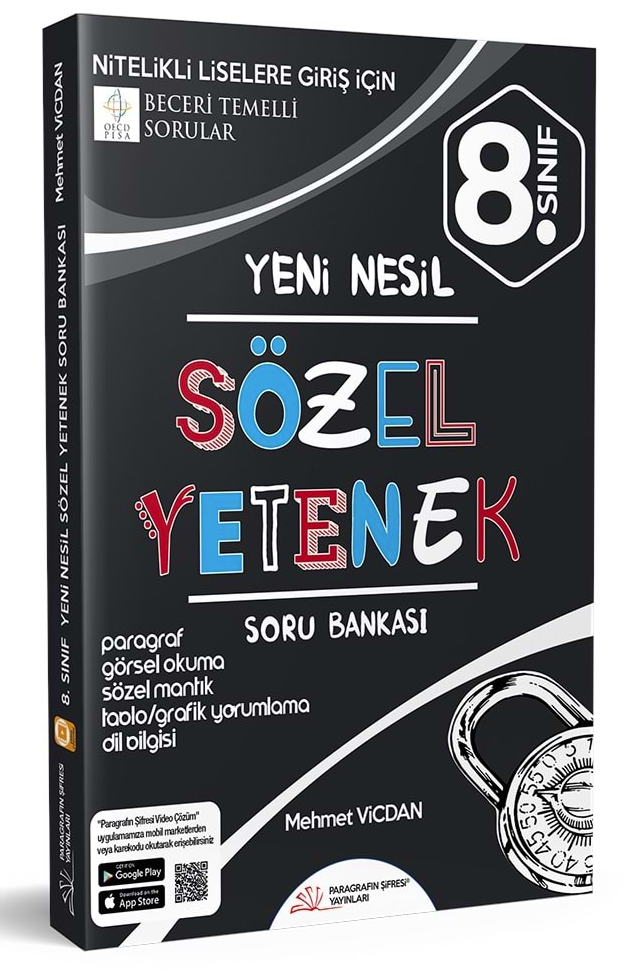 8. Sınıf Sözel Yetenek Yeni Nesil Soru Bankası Paragrafın Şifresi Yayınları