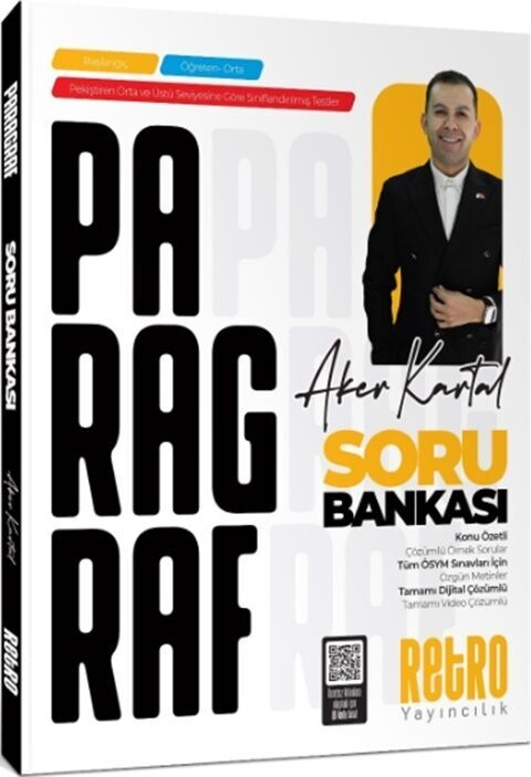 Aker Kartal Tüm Sınavlar İçin Paragraf Soru Bankası Retro Yayıncılık