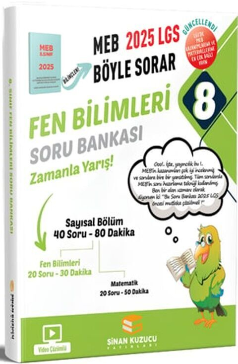 8. Sınıf LGS Fen Bilimleri Soru Bankası Sinan Kuzucu