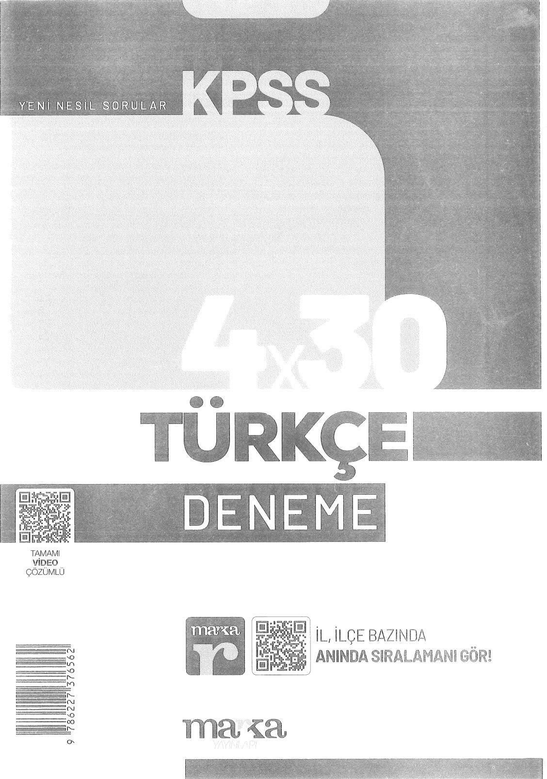 TÜRKÇE 4*30 DENEME VİDEO ÇÖZÜMLĞ