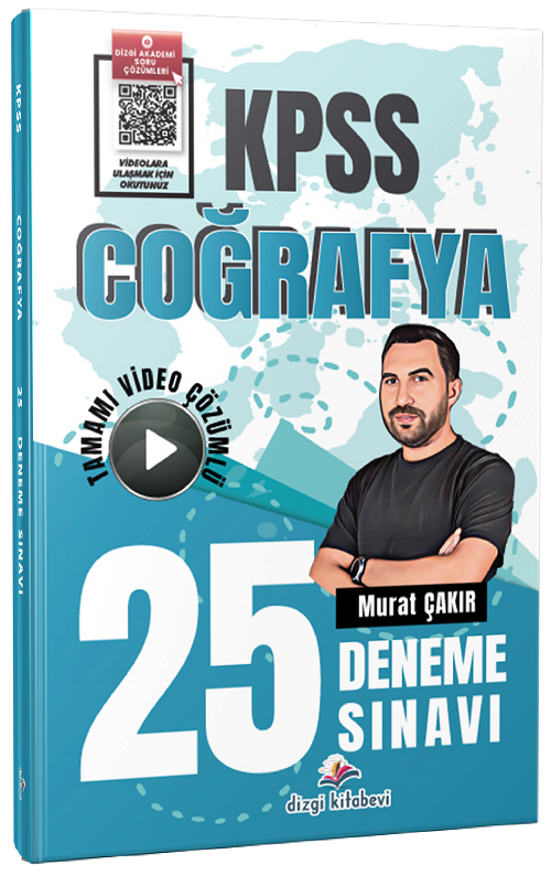 KPSS Coğrafya 25 Deneme Çözümlü Dizgi Kitap