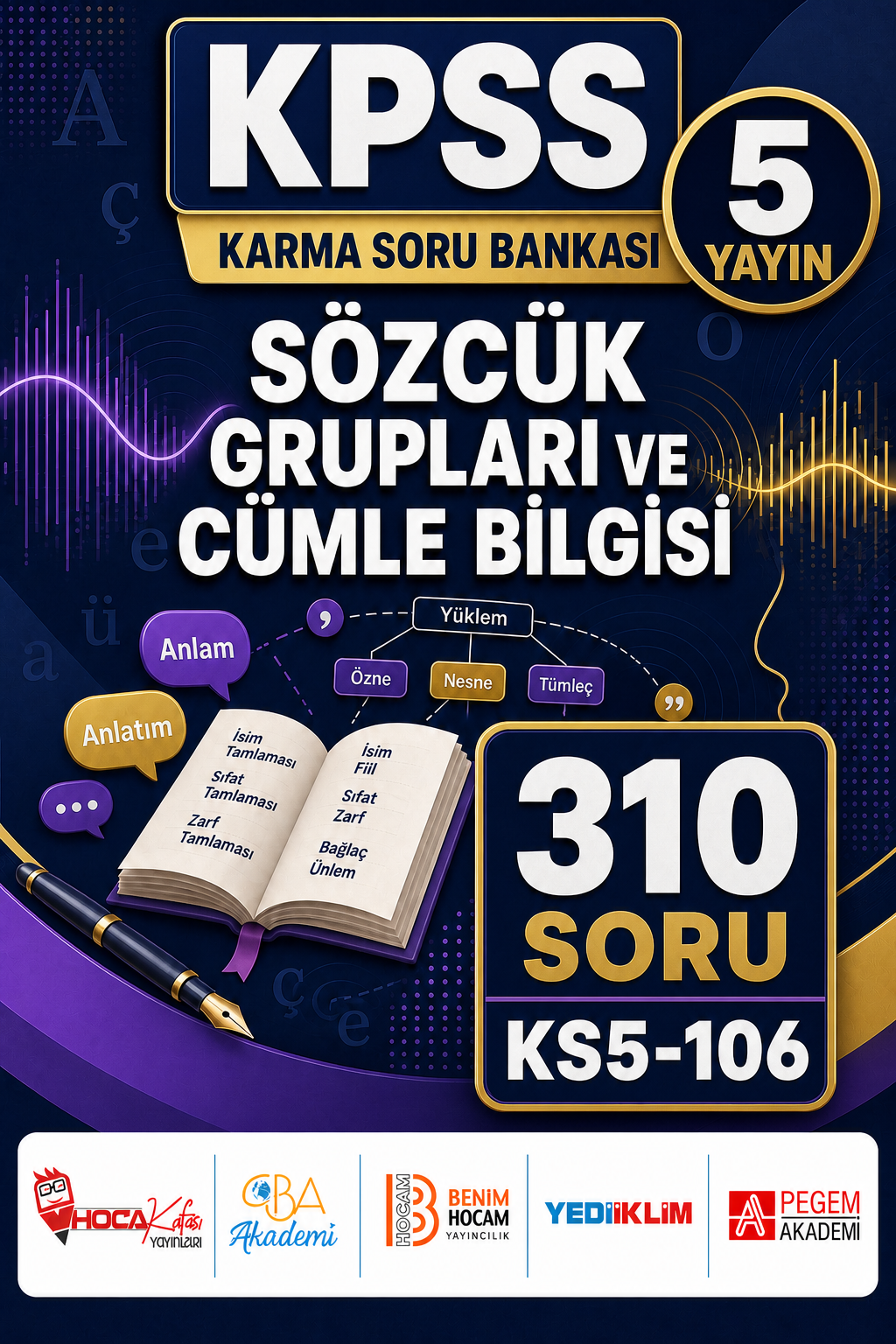 Sözcük Grupları ve Cümle Bilgisi 5 Yayın 310 Soru