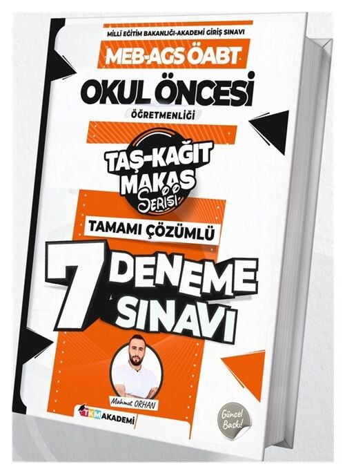 2025 MEB-AGS ÖABT Okul Öncesi Öğretmenliği 7 Deneme Çözümlü TKM Akademi
