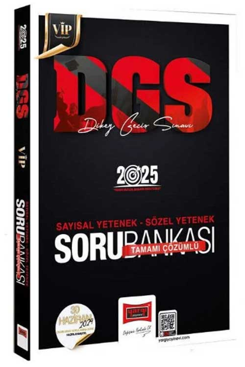 2025 DGS VİP Sayısal-Sözel Tamamı Çözümlü Soru Bankası Yargı Yayınevi