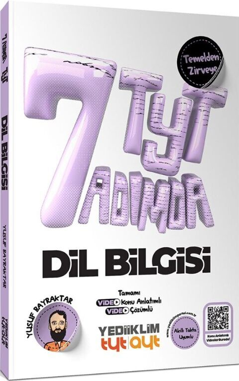 YKS TYT 7 Yedi Adımda Dil Bilgisi Konu Anlatımlı Soru Bankası Çözümlü Yediiklim Yayınları