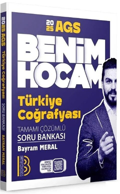2025 MEB-AGS Türkiye Coğrafyası Soru Bankası Çözümlü Benim Hocam Yayınları